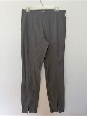 Kate & Mallory Charcoal Grey Dress Pants With Slit Medium Stretchy NWOT